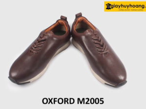Giày da thể thao nam oxford đế bằng sneaker M2005 004
