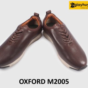 Giày da thể thao nam oxford đế bằng sneaker M2005 004