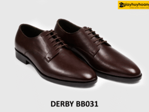 Giày tây da nam màu đen đẹp công sở Derby BB031 006