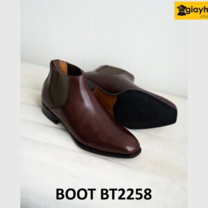 Giày da chelsea boot cổ thấp đẹp sang trọng BT2258 004
