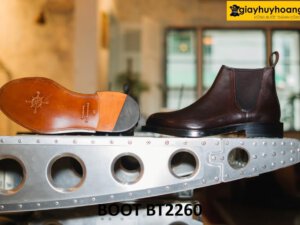 Giày da nam bền bỉ chelsea boot cổ thấp BT2260 003