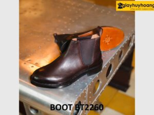 Giày da nam bền bỉ chelsea boot cổ thấp BT2260 002