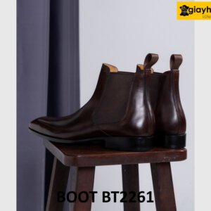 Giày da nam phong cách đẹp ngầu chelsea boot BT2261 004
