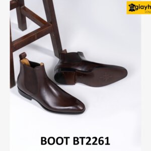 Giày da nam phong cách đẹp ngầu chelsea boot BT2261 003
