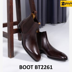 Giày da nam phong cách đẹp ngầu chelsea boot BT2261 002