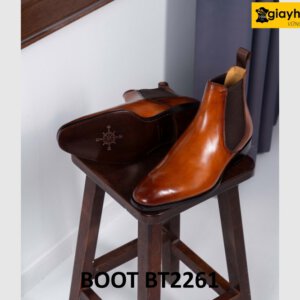 Giày da nam phong cách đẹp ngầu chelsea boot BT2261 001