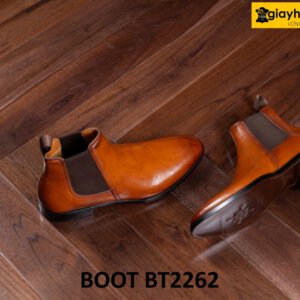 Giày da nam trẻ trung đế khâu bền bỉ chelsea boot BT2262 003