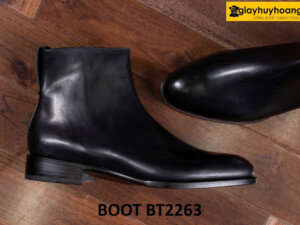 Giày da boot nam cổ cao thời trang khóa kéo BT2263 003