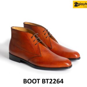 Giày da nam dập vân sọc da epsom chukka Boot BT2264 001