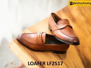 Giày da lười nam màu bò cao cấp chính hãng loafer LF2517 003