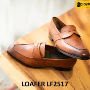 Giày da lười nam màu bò cao cấp chính hãng loafer LF2517 003