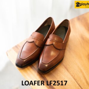 Giày da lười nam màu bò cao cấp chính hãng loafer LF2517 001