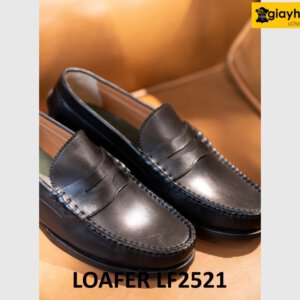 Giày lười nam mũi tròn chính hãng mocassin loafer LF2521 003