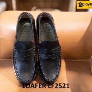 Giày lười nam mũi tròn chính hãng mocassin loafer LF2521 001