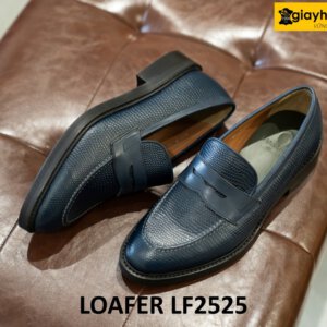 Giày da nam dập vân hạt kỳ đà sang trọng loafer LF2525 004