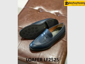 Giày da nam dập vân hạt kỳ đà sang trọng loafer LF2525 003