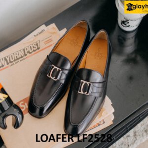 Giày lười nam đế da khâu chỉ cao cấp loafer LF2527 006
