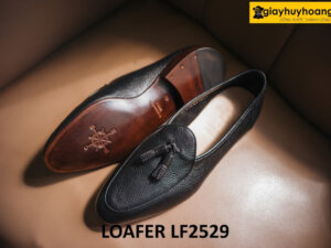 Giày da hạt nam chống nhăn giày lười Loafer LF2529 004