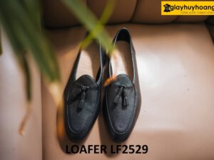 Giày da hạt nam chống nhăn giày lười Loafer LF2529 002
