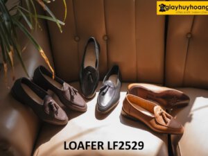 Giày da hạt nam chống nhăn giày lười Loafer LF2529 001
