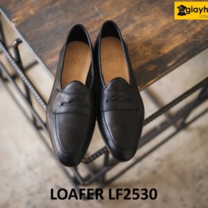 Giày da lười nam dập vân hạt cao cấp loafer LF2530 003