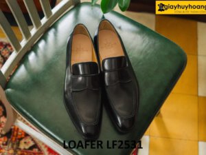 Giày lười nam đế da bò khâu chỉ loafer LF2531 004