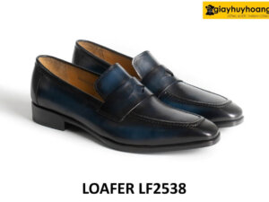 Giày lười nam cao cấp mũi vuông nhọn Loafer LF2538 001