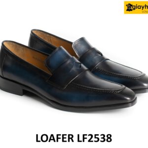 Giày lười nam cao cấp mũi vuông nhọn Loafer LF2538 001