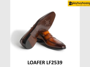 Giày lười nam cao cấp mũi vuông nhọn Loafer LF2538 008