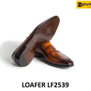 Giày lười nam cao cấp mũi vuông nhọn Loafer LF2538 008