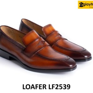 Giày lười nam cao cấp mũi vuông nhọn Loafer LF2538 007
