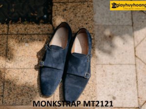 Giày da bò lộn nam trẻ trung đẹp Monkstrap MT2121 005