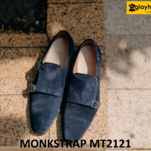 Giày da bò lộn nam trẻ trung đẹp Monkstrap MT2121 005