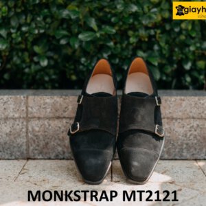 Giày da bò lộn nam trẻ trung đẹp Monkstrap MT2121 004