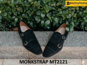 Giày da bò lộn nam trẻ trung đẹp Monkstrap MT2121 003