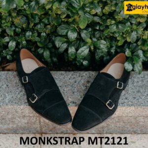 Giày da bò lộn nam trẻ trung đẹp Monkstrap MT2121 003