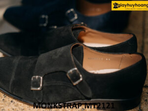 Giày da bò lộn nam trẻ trung đẹp Monkstrap MT2121 002