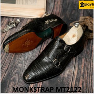 Giày da cá sấu hai khóa sang trọng Monkstrap MT2122 007