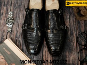 Giày da cá sấu hai khóa sang trọng Monkstrap MT2122 004