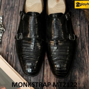 Giày da cá sấu hai khóa sang trọng Monkstrap MT2122 004