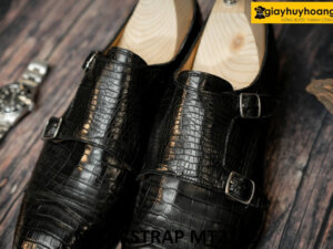 Giày da cá sấu hai khóa sang trọng Monkstrap MT2122 003