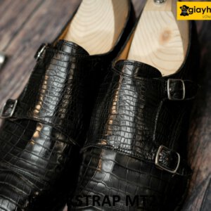 Giày da cá sấu hai khóa sang trọng Monkstrap MT2122 003