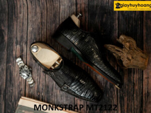 Giày da cá sấu hai khóa sang trọng Monkstrap MT2122 002