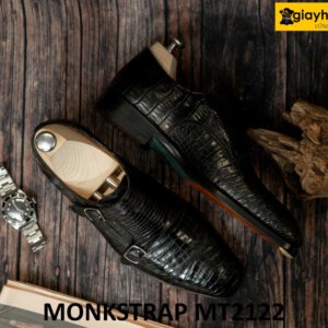 Giày da cá sấu hai khóa sang trọng Monkstrap MT2122 002
