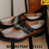 Giày không dây nam màu da bê thủ công Monkstrap MT2131 001