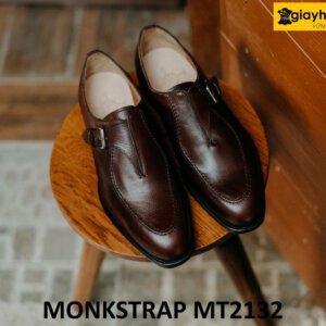 Giày da thời trang nam da bê con cao cấp Monkstrap MT2132 001