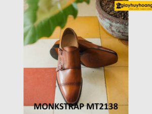 Giày da nam không dây monkstrap công sở MT2138 004