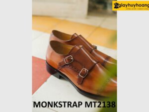Giày da nam không dây monkstrap công sở MT2138 003