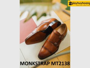 Giày da nam không dây monkstrap công sở MT2138 002
