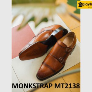 Giày da nam không dây monkstrap công sở MT2138 002